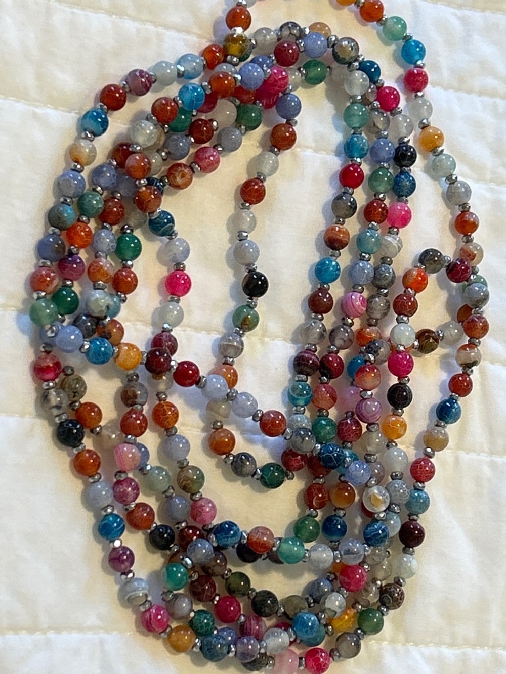 Iris & Ivy long multi color necklace